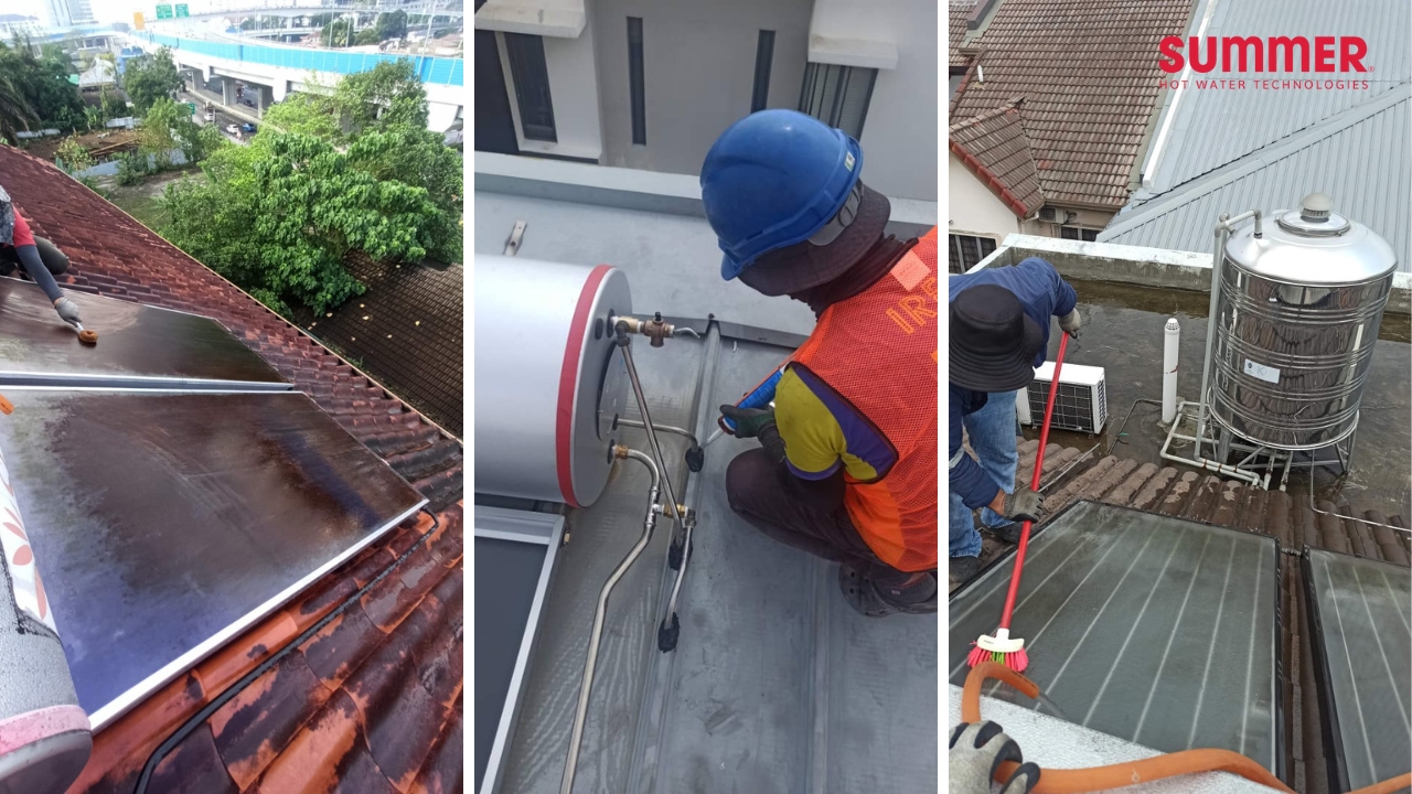 How to Maintain & Service Your Solar Water Heater - Summer Hot Water ...